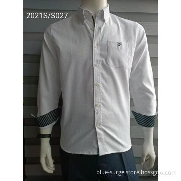 Reliable Quality Black Spot Men's Modern White Shirts